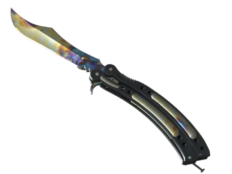 Нож-бабочка Case Hardened (Закалённый в боях)