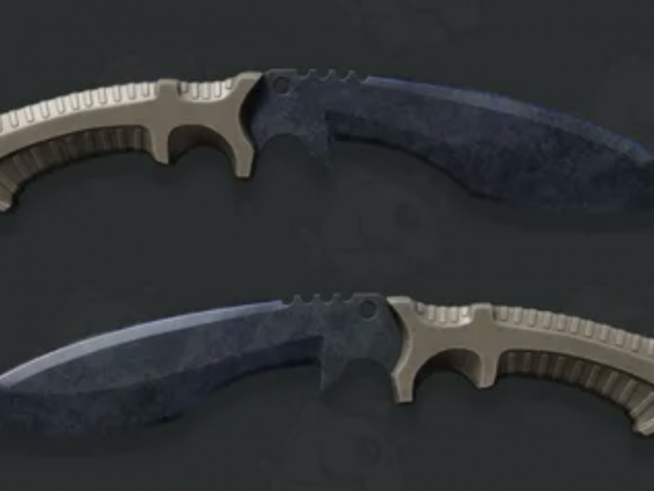 Kukri Knife Blue Steel (Вороненая сталь)