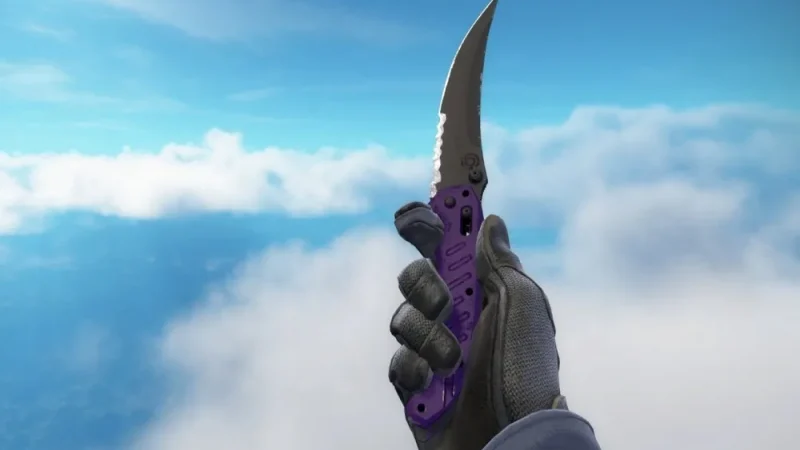 Нож с лезвием крюком Ultraviolet (Фиолетовый)