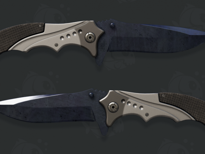 Нож Кочевник Blue Steel (Вороненая сталь)