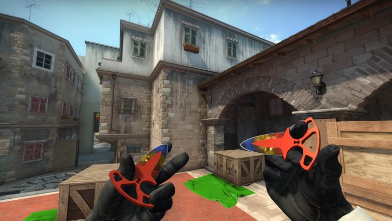 Парные кинжалы Marble Fade (Мраморный градиент)